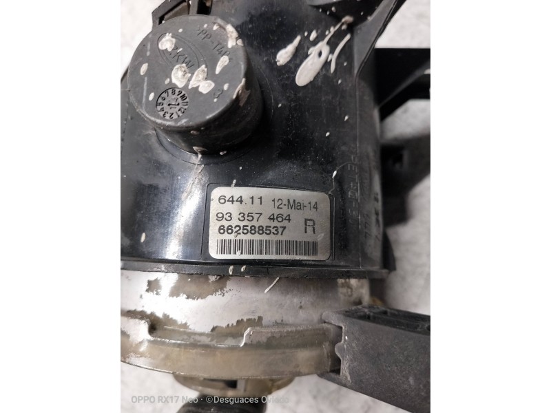Recambio de faro antiniebla derecho para opel zafira b enjoy referencia OEM IAM 93357464  