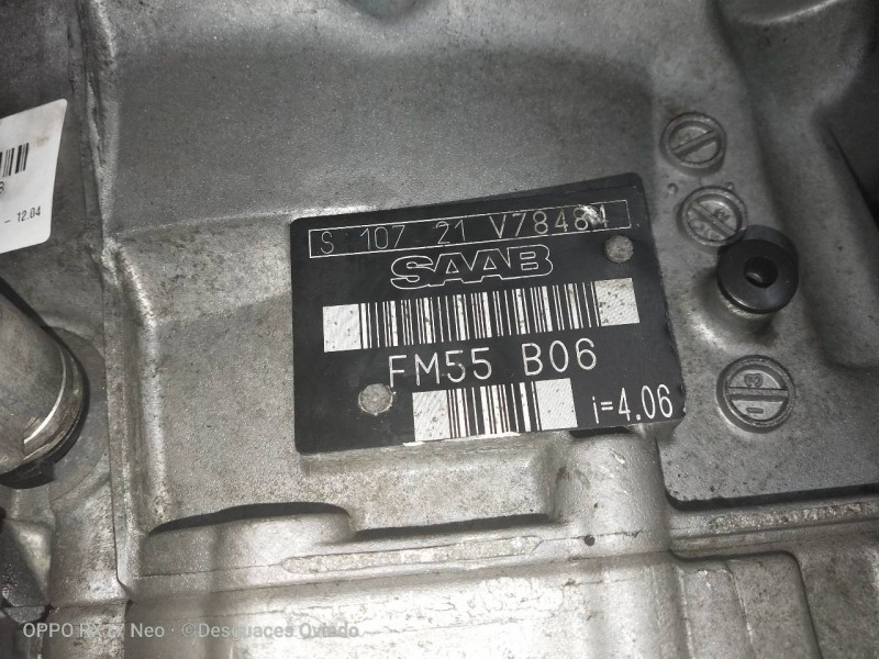 Recambio de caja cambios para saab 9-5 berlina 2.2 tid arc referencia OEM IAM FM55B06 S10721 V78484