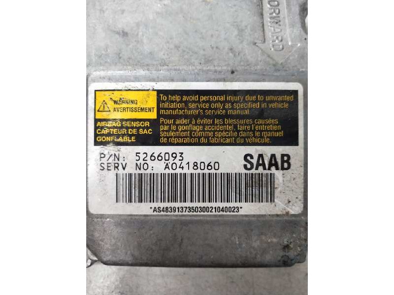 Recambio de centralita airbag para saab 9-5 berlina 2.2 tid arc referencia OEM IAM 5266093 A0418060 