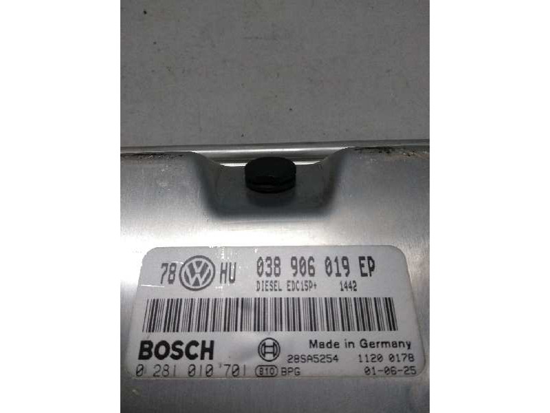 Recambio de centralita motor uce para volkswagen passat variant (3b6) 1.9 tdi referencia OEM IAM 0281010701 038906019EP EDC15P