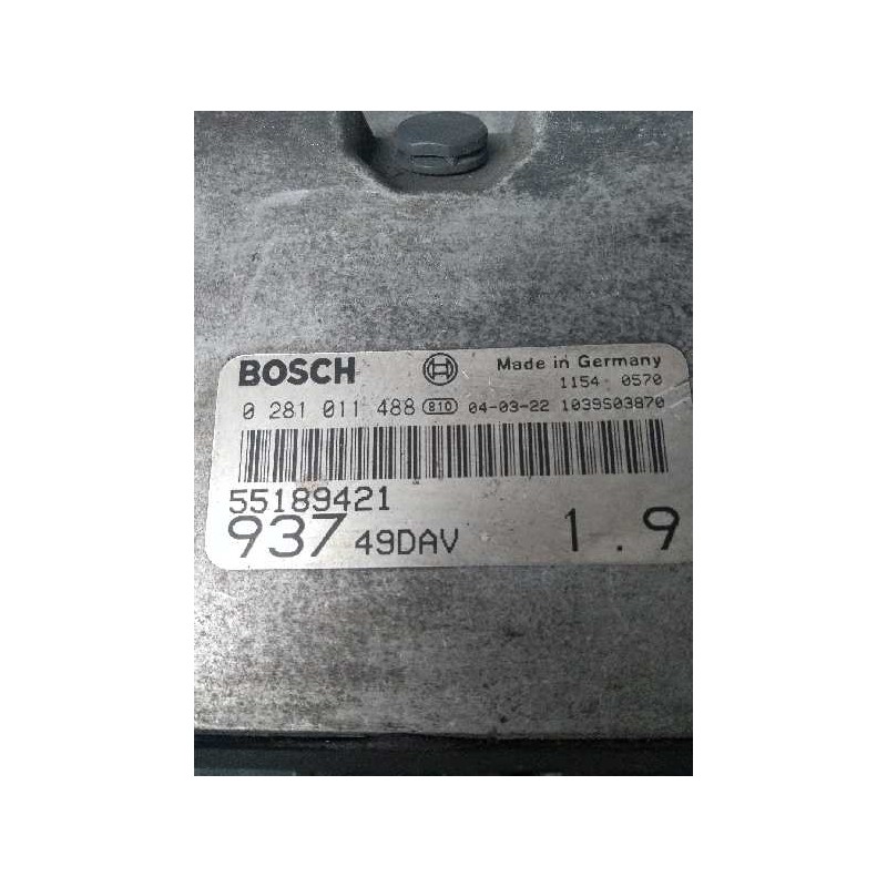 Recambio de centralita motor uce para alfa romeo 147 (190) 1.9 jtd distinctive referencia OEM IAM 0281011488 55189421 93749DAV19