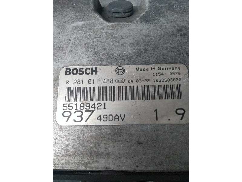 Recambio de centralita motor uce para alfa romeo 147 (190) 1.9 jtd distinctive referencia OEM IAM 0281011488 55189421 93749DAV19