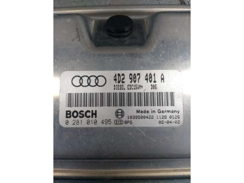 Recambio de centralita motor uce para audi a8 (d2) 2.5 tdi referencia OEM IAM 0281010495 4D2907401A EDC15VM