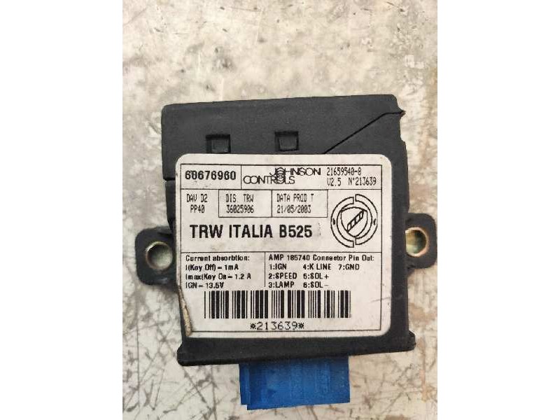 Recambio de modulo electronico para lancia thesis (115) 3.0 v6 24v cae emblema referencia OEM IAM 60676960  