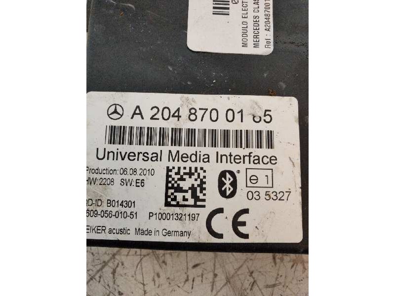 Recambio de modulo electronico para mercedes clase c (w204) berlina c 220 cdi blueefficiency (204.002) referencia OEM IAM A20487