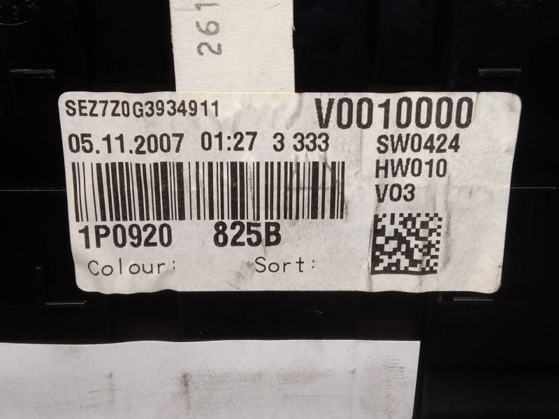 Recambio de cuadro instrumentos para seat leon (1p1) fr referencia OEM IAM 110080280033 1P0920825B 