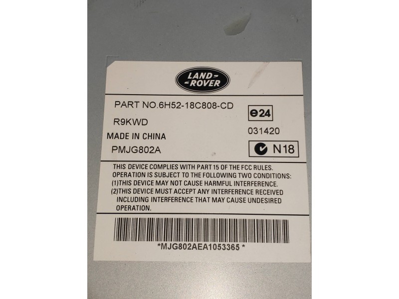 Recambio de modulo electronico para land rover freelander (lr2) td4 e referencia OEM IAM 6H5218C808CD  