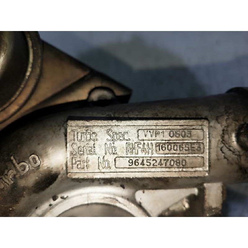 Recambio de turbocompresor para citroen xsara picasso 2.0 hdi cat (rhy / dw10td) referencia OEM IAM 9645247080  