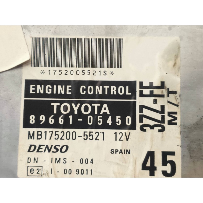 Recambio de centralita motor uce para toyota avensis berlina (t 22) 1.6 tempus (4-ptas.) referencia OEM IAM MB1752005521 8966105
