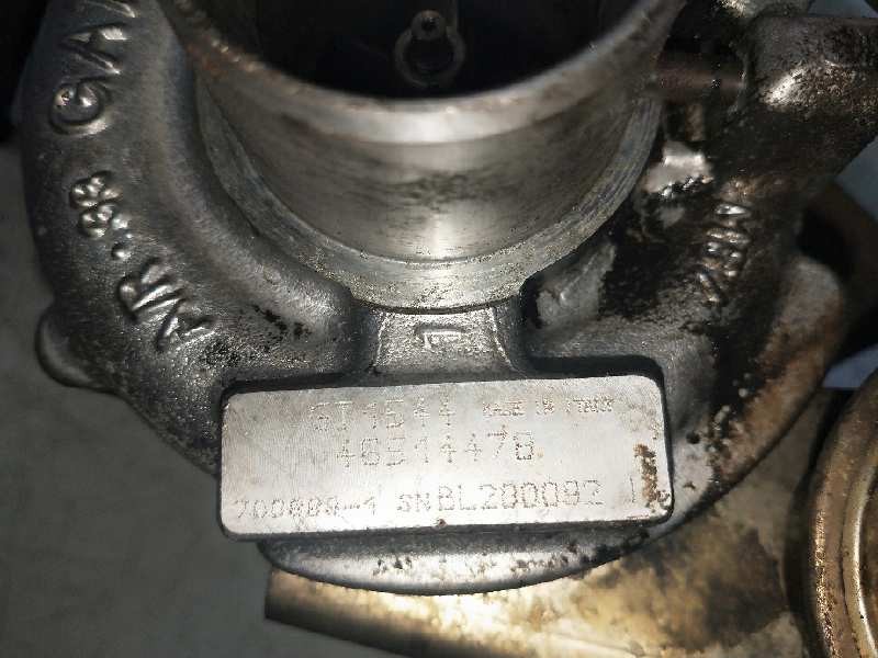 Recambio de turbocompresor para fiat bravo (182) 1.9 turbodiesel referencia OEM IAM 7009991 46514478 GT1544 Recambio de turbocompresor para fiat bravo (182) 1.9 turbodiesel referencia OEM IAM 7009991 46514478 GT1544