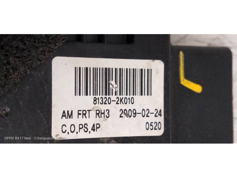 Recambio de motor cierre centralizado delantero derecho para kia soul diva referencia OEM IAM 813202K010  