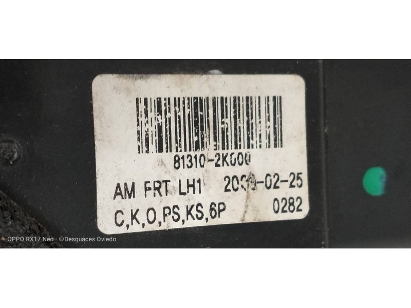 Recambio de motor cierre centralizado delantero izquierdo para kia soul diva referencia OEM IAM 813102K000  