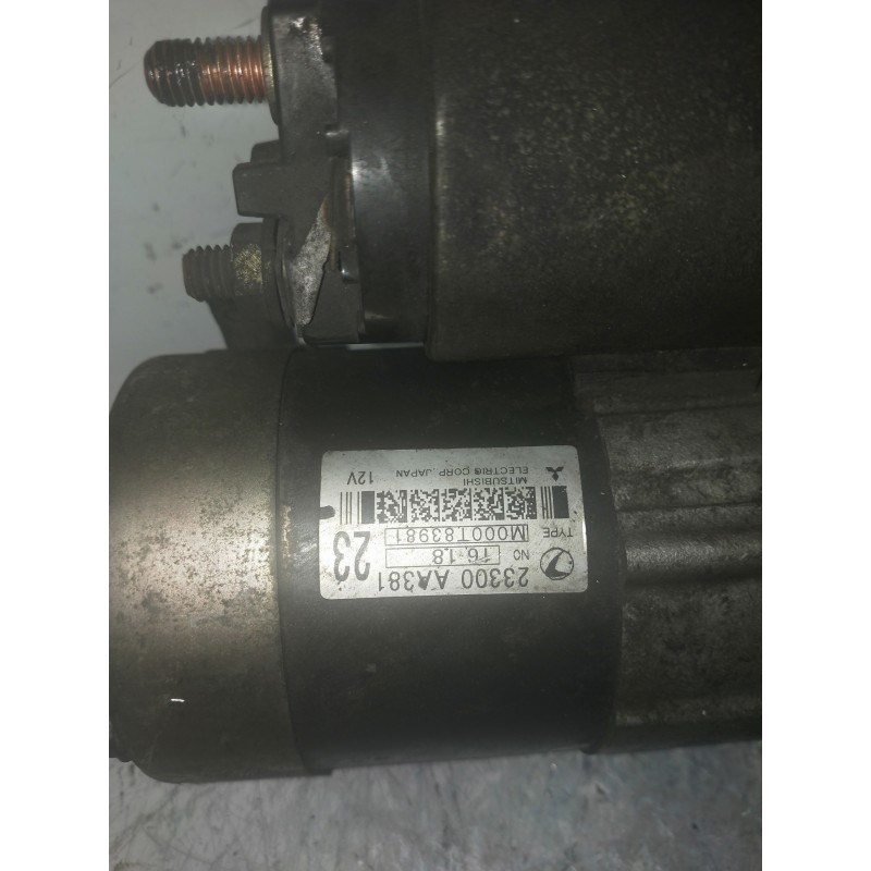 Recambio de motor arranque para subaru impreza g11 (gd/gg) 2.0 wrx turbo (5-ptas.) referencia OEM IAM 23300AA381 MITSUBISHI  Recambio de motor arranque para subaru impreza g11 (gd/gg) 2.0 wrx turbo (5-ptas.) referencia OEM IAM 23300AA381 MITSUBISHI
