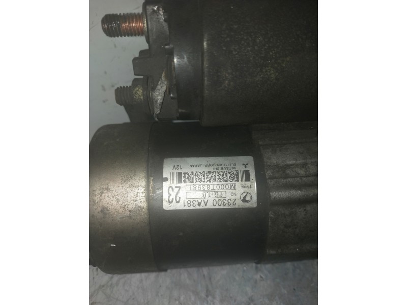 Recambio de motor arranque para subaru impreza g11 (gd/gg) 2.0 wrx turbo (5-ptas.) referencia OEM IAM 23300AA381 MITSUBISHI  Recambio de motor arranque para subaru impreza g11 (gd/gg) 2.0 wrx turbo (5-ptas.) referencia OEM IAM 23300AA381 MITSUBISHI