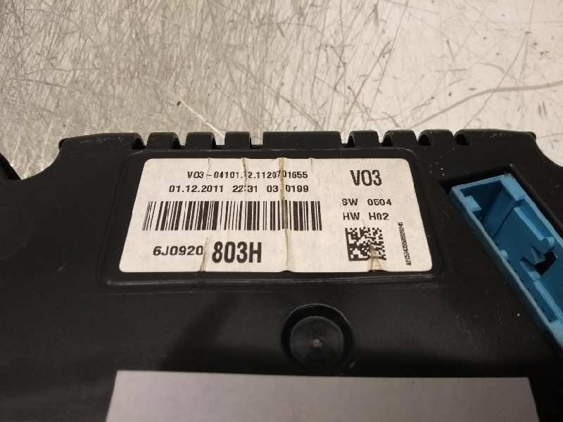 Recambio de cuadro instrumentos para seat ibiza (6j5) 1.6 tdi referencia OEM IAM 6J0920803H  