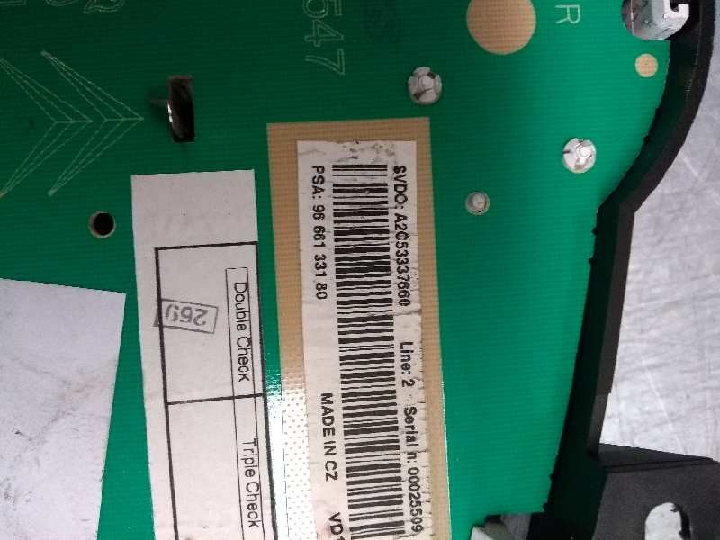 Recambio de cuadro instrumentos para peugeot 207 confort referencia OEM IAM 9666133180  