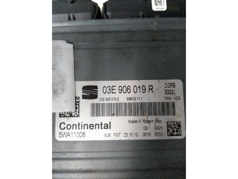 Recambio de centralita motor uce para seat ibiza (6j5) emoción referencia OEM IAM 5WA11008 03E906019R 03E906109E SIMOS111