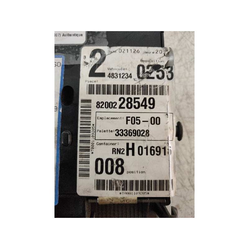 Recambio de caja reles / fusibles para renault laguna ii (bg0) authentique referencia OEM IAM 8200228549 RN2H016916 008 24831233