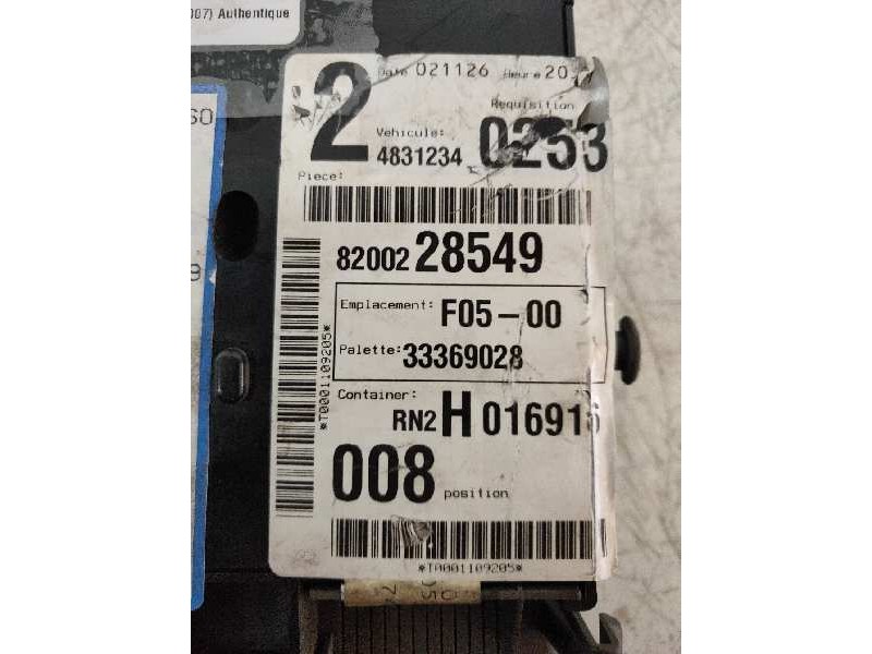 Recambio de caja reles / fusibles para renault laguna ii (bg0) authentique referencia OEM IAM 8200228549 RN2H016916 008 24831233