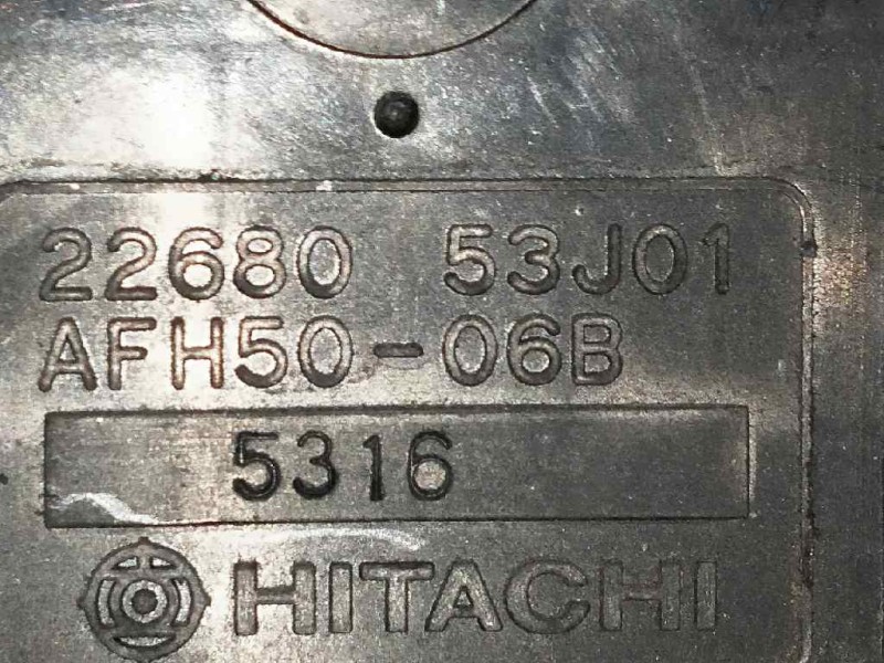 Recambio de caudalimetro para nissan primera berl./familiar (p10/w10) 1.6 16v cat referencia OEM IAM AFH5006B 2268053J01 HITACHI Recambio de caudalimetro para nissan primera berl./familiar (p10/w10) 1.6 16v cat referencia OEM IAM AFH5006B 2268053J01 HITACHI