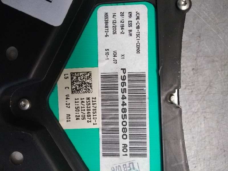 Recambio de cuadro instrumentos para peugeot 307 berlina (s2) xs referencia OEM IAM P9654485080 A01 NS538548736