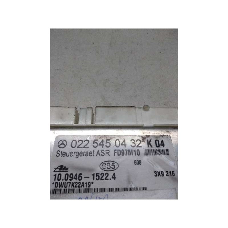 Recambio de centralita asr para mercedes clase slk (w170) roadster 230 compressor (170.447) referencia OEM IAM 10094615224 02254