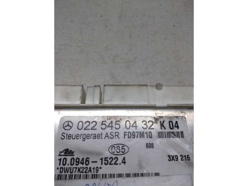 Recambio de centralita asr para mercedes clase slk (w170) roadster 230 compressor (170.447) referencia OEM IAM 10094615224 02254