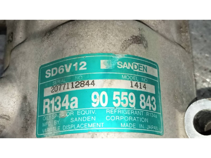 Recambio de compresor aire acondicionado para opel astra g berlina comfort referencia OEM IAM SD6V121414 90559843 