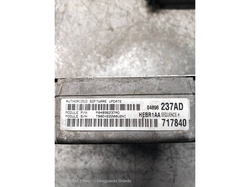 Recambio de centralita motor uce para chrysler 300 m (lr) 2.7 v6 referencia OEM IAM 04896237AD 717840 