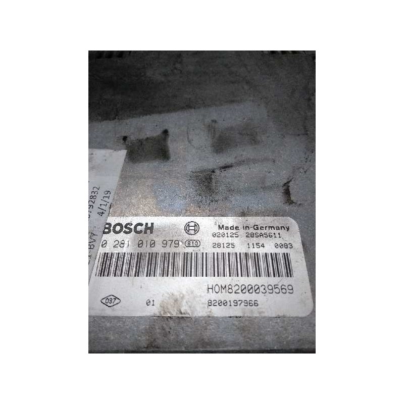 Recambio de centralita motor uce para renault scenic (ja..) 1.9 dci diesel cat referencia OEM IAM 0281010979 HOM8200039569 82001
