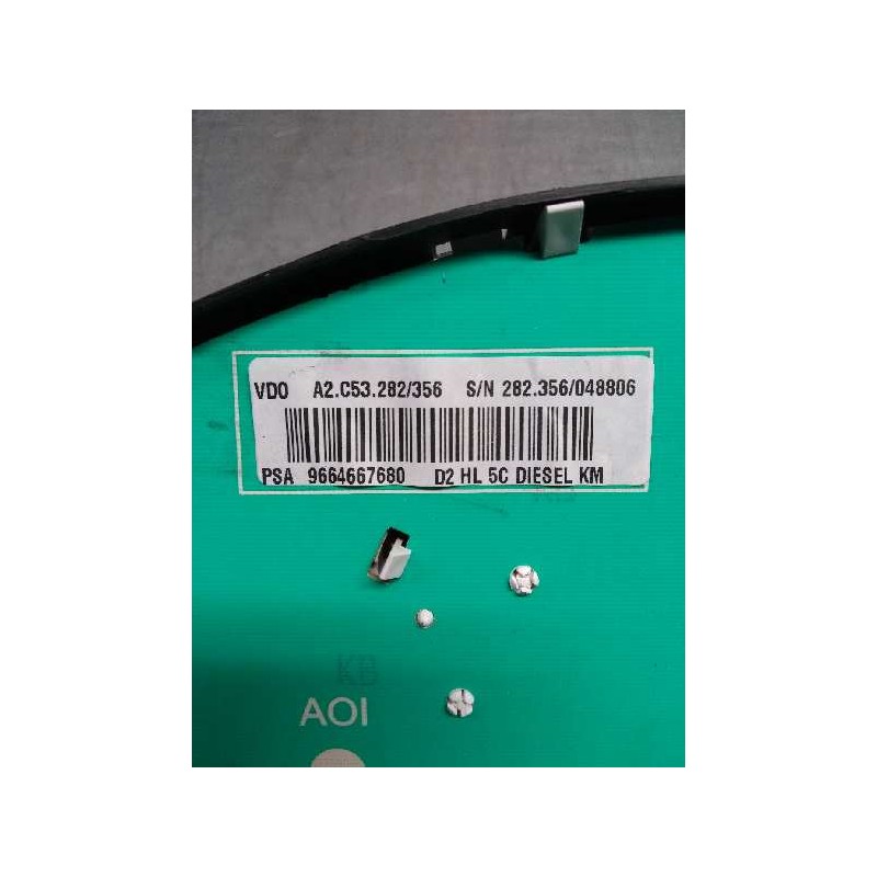 Recambio de cuadro instrumentos para peugeot 407 2.0 16v hdi fap cat (rhr / dw10bted4) referencia OEM IAM A2C53282356 9664667680