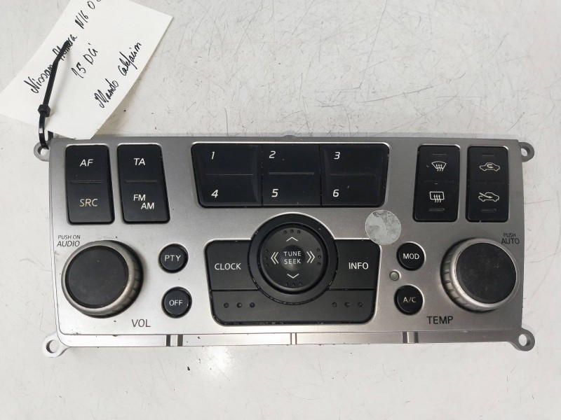 Recambio de mando calefaccion / aire acondicionado para nissan almera (n16/e) visia referencia OEM IAM 28395BN801 50870410H 
