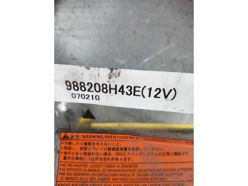 Recambio de centralita airbag para nissan x-trail (t30) comfort referencia OEM IAM 988208H43E 070210 