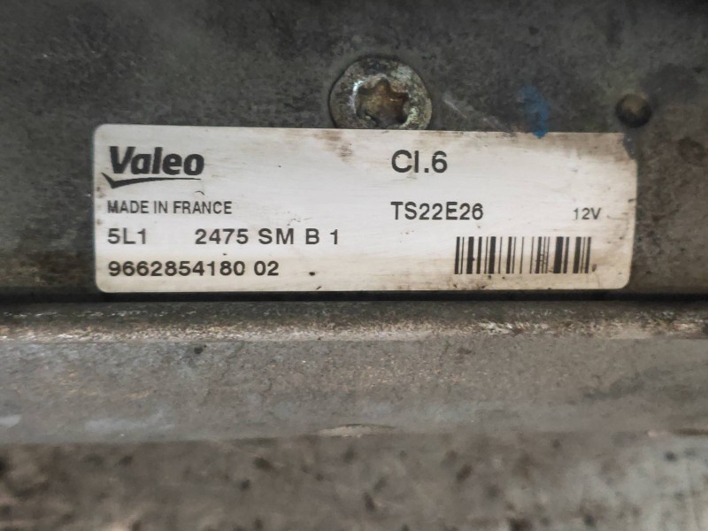 Recambio de motor arranque para citroen ds3 special edition referencia OEM IAM 9662854180  