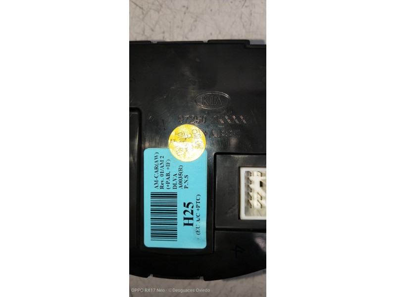 Recambio de mando calefaccion / aire acondicionado para kia soul diva referencia OEM IAM 972502KXXX  