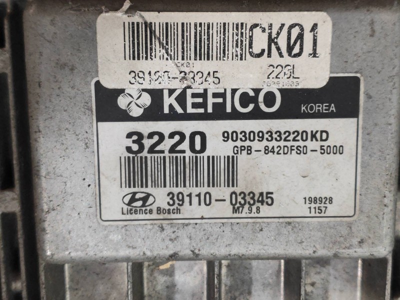 Recambio de centralita motor uce para hyundai i20 classic referencia OEM IAM 3911003345 3220 