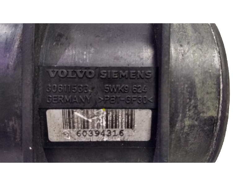 Recambio de caudalimetro para volvo s40 berlina 1.6 cat referencia OEM IAM 5WK9624 30611533 SIEMENS