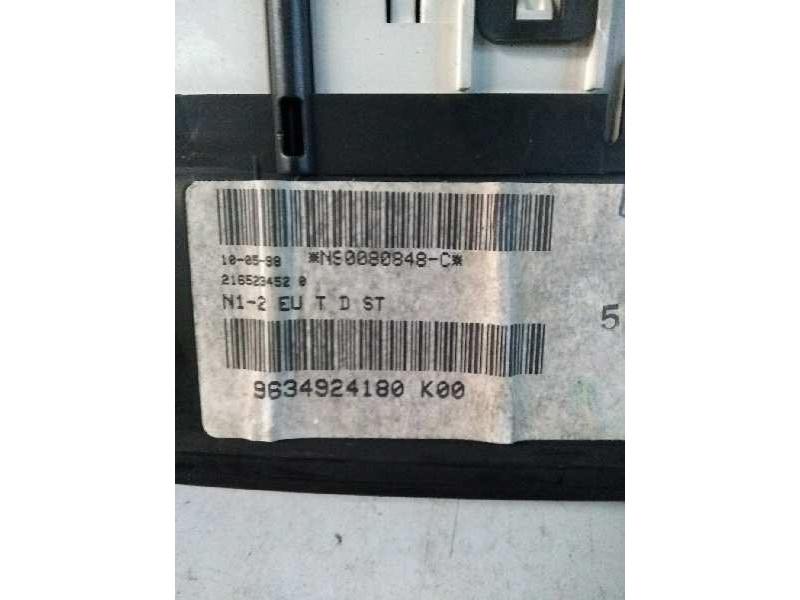 Recambio de cuadro instrumentos para citroen xantia berlina 1.9 turbodiesel referencia OEM IAM 9634924180 K00 216523452 Recambio de cuadro instrumentos para citroen xantia berlina 1.9 turbodiesel referencia OEM IAM 9634924180 K00 216523452