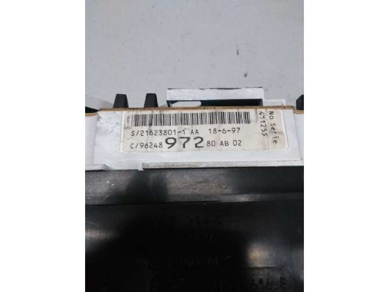 Recambio de cuadro instrumentos para citroen xantia berlina 1.6 referencia OEM IAM 9624897280 216238011 