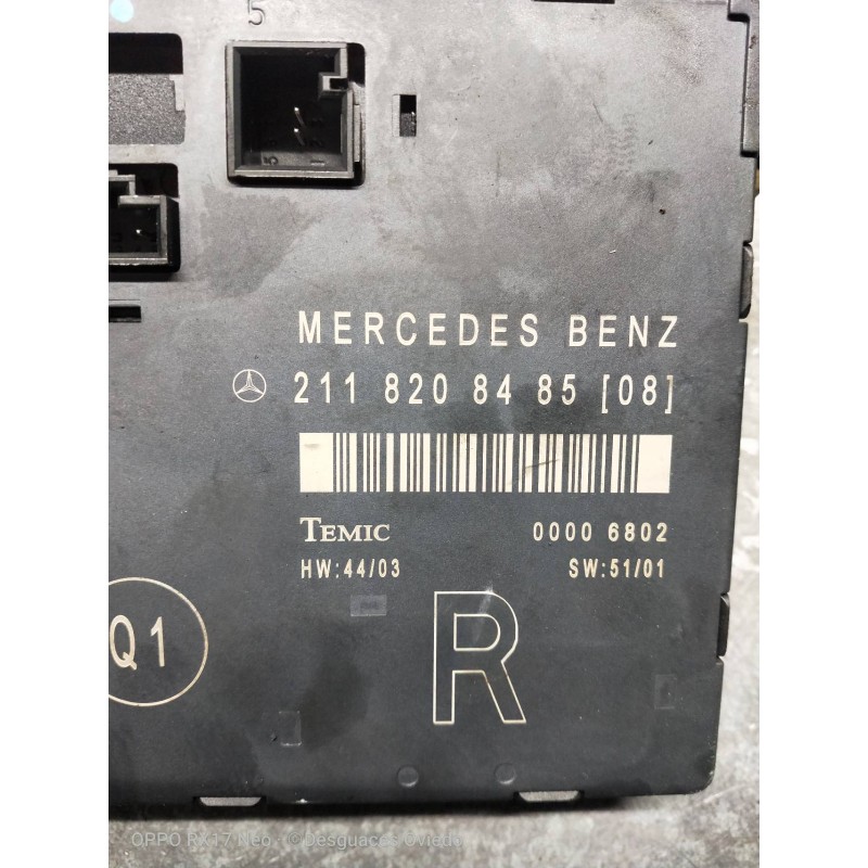 Recambio de modulo electronico para mercedes clase e (w211) berlina e 320 cdi (211.026) referencia OEM IAM 2118208485 00006802 
