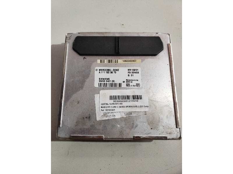 Recambio de centralita motor uce para mercedes clase c (w203) sportcoupe c 230 compressor (203.747) referencia OEM IAM 5WK90421 