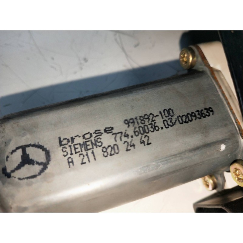 Recambio de elevalunas trasero derecho para mercedes clase e (w211) berlina 2.2 cdi cat referencia OEM IAM A2118202442 991892100