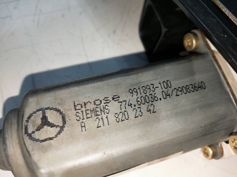 Recambio de elevalunas trasero izquierdo para mercedes clase e (w211) berlina 2.2 cdi cat referencia OEM IAM A2118202342 9918931