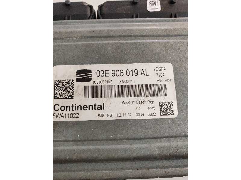 Recambio de centralita motor uce para seat ibiza sc (6j1) 1.2 12v referencia OEM IAM 5WA11022 03E906019AL 03E906019E SIMOS111