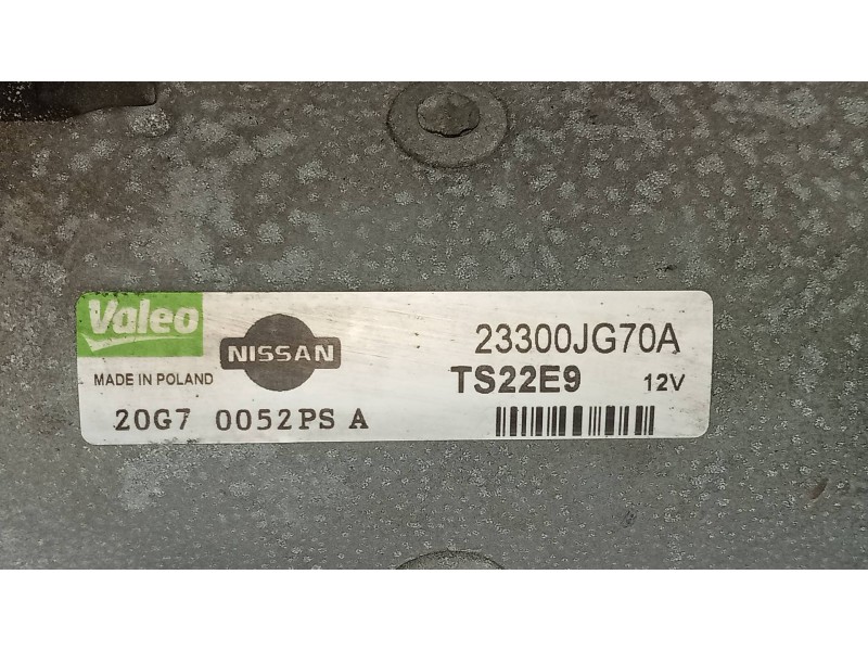 Recambio de motor arranque para nissan x-trail (t31) le referencia OEM IAM 23300JG70A TS22E9 