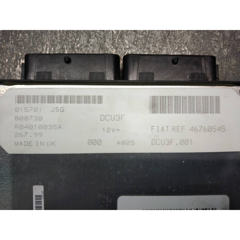 Recambio de centralita motor uce para fiat punto berlina (188) 1.9 d elx (i) referencia OEM IAM R04010035A 46760545 80873B