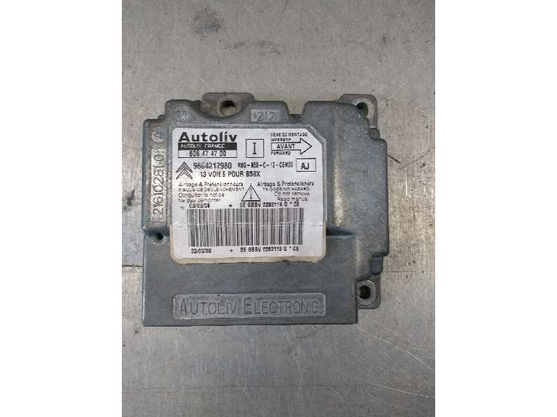 Recambio de centralita airbag para citroen c4 picasso sx referencia OEM IAM 9664217980 606474700 AJ