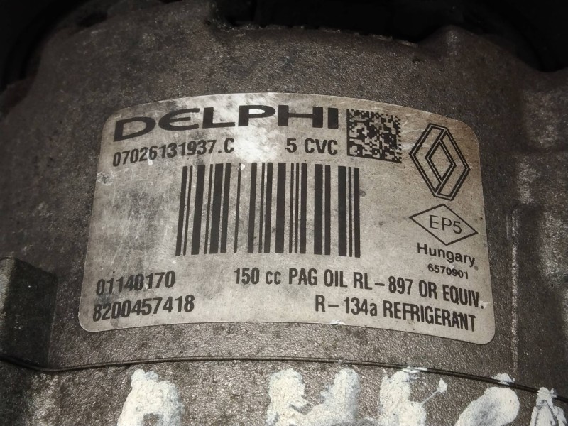Recambio de compresor aire acondicionado para renault megane ii berlina 5p dynamique referencia OEM IAM 8200457418 01140170 