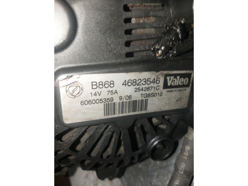 Recambio de alternador para fiat panda (169) 1.3 16v jtd emotion referencia OEM IAM 46823456  