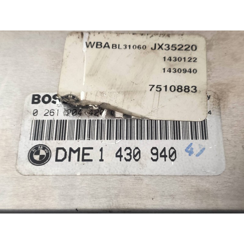 Recambio de centralita motor uce para bmw serie 3 coupe (e46) 318 ci referencia OEM IAM 0261204420 DME1430940 7510883 BOSCH